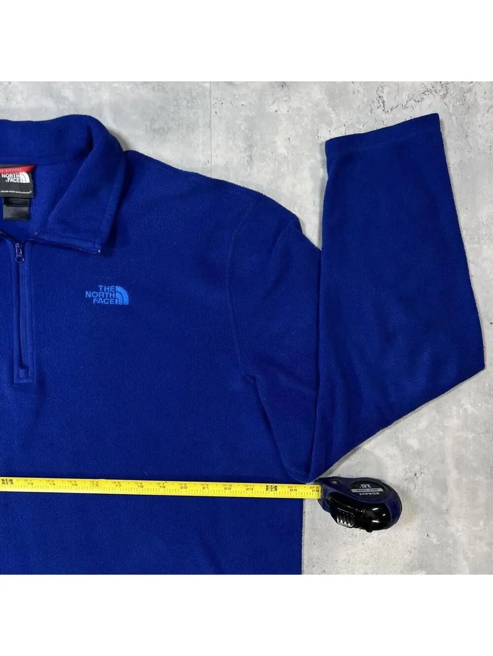 Y2K Blue The North Face Fleece Quarter Zip Sweater